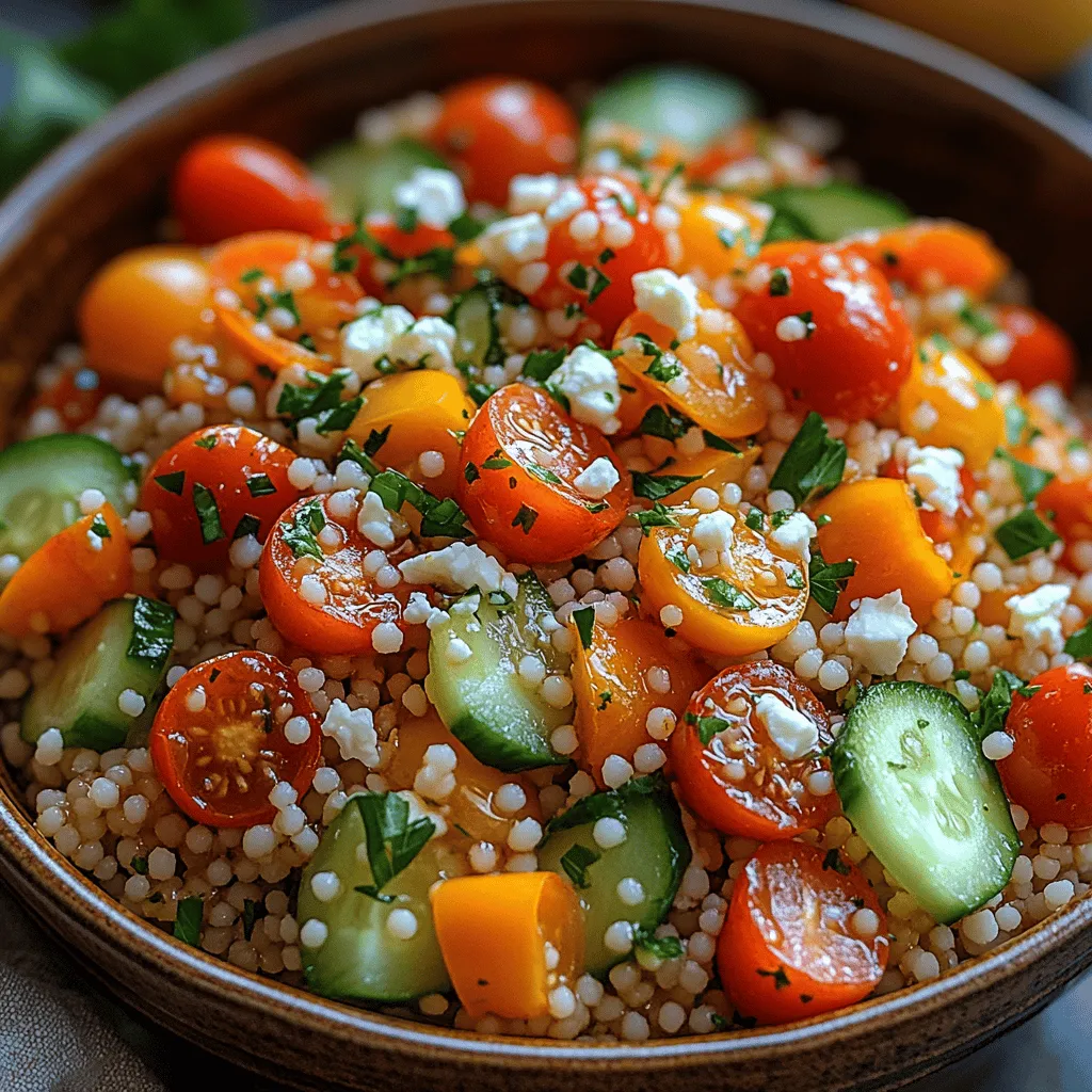 Um die Spritzigen Couscous-Schalen mit Zitronen-Feta-Dressing zuzubereiten, benötigen Sie eine Auswahl frischer und gesunder Zutaten. Hier ist eine Übersicht der benötigten Zutaten: