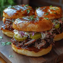 Die Auswahl der richtigen Zutaten ist entscheidend für den Geschmack und die Qualität der Zerrissenen Rindfleisch-Sandwiches. Hier sind die Hauptbestandteile, die Sie benötigen: