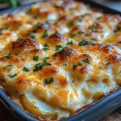 Die Wahl der richtigen Kartoffeln ist entscheidend für den Geschmack und die Textur Ihres Gerichts. Yukon Gold Kartoffeln sind die beste Wahl für Cremige Käse Au Gratin Kartoffeln. Sie haben eine glatte, dünne Schale und ein cremiges, butterartiges Inneres, das beim Kochen perfekt weich wird. Ihr natürlicher Geschmack und ihre feine Konsistenz sorgen dafür, dass sie die cremige Käsesauce optimal aufnehmen.