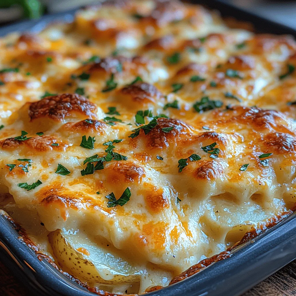 Die Wahl der richtigen Kartoffeln ist entscheidend für den Geschmack und die Textur Ihres Gerichts. Yukon Gold Kartoffeln sind die beste Wahl für Cremige Käse Au Gratin Kartoffeln. Sie haben eine glatte, dünne Schale und ein cremiges, butterartiges Inneres, das beim Kochen perfekt weich wird. Ihr natürlicher Geschmack und ihre feine Konsistenz sorgen dafür, dass sie die cremige Käsesauce optimal aufnehmen.