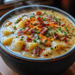 Die Cremige Specks-Genuss Kartoffelsuppe ist nicht nur ein Gericht; sie ist eine Umarmung in einer Schale und der Inbegriff von Komfort-Essen. An kalten Winterabenden oder bei einem gemütlichen Familienessen sorgt diese Suppe für Wärme und Zufriedenheit. Die Kombination aus der cremigen Konsistenz der Kartoffeln und dem rauchigen Geschmack des knusprigen Specks, verfeinert mit aromatischen Gewürzen, macht sie zu einem unverzichtbaren Rezept in jeder Küche. Ob als Vorspeise oder als Hauptgericht serviert, die Cremige Specks-Genuss Kartoffelsuppe ist einfach zuzubereiten und bietet einen köstlichen Genuss für die ganze Familie.