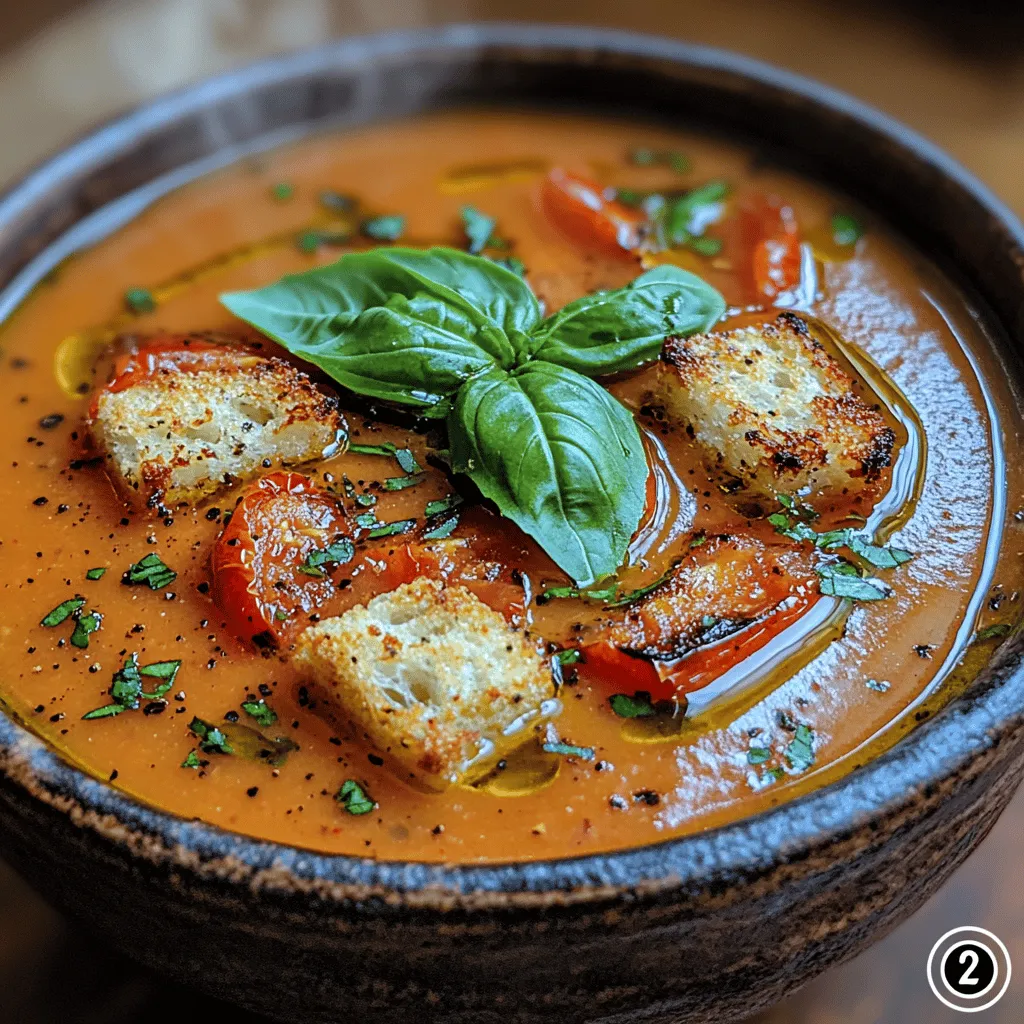 Die Basilikumsuppe mit gerösteten Tomaten ist ein wahres Highlight der mediterranen Küche und bietet nicht nur eine harmonische Kombination aus Aromen, sondern auch eine gesunde und nahrhafte Mahlzeit. Diese Suppe ist besonders in den warmen Monaten beliebt, wenn frische, reife Tomaten in Hülle und Fülle erhältlich sind. Das Rösten der Tomaten intensiviert ihren Geschmack und verleiht der Suppe eine wunderbare Tiefe, die durch die aromatischen Basilikumblätter perfekt ergänzt wird.