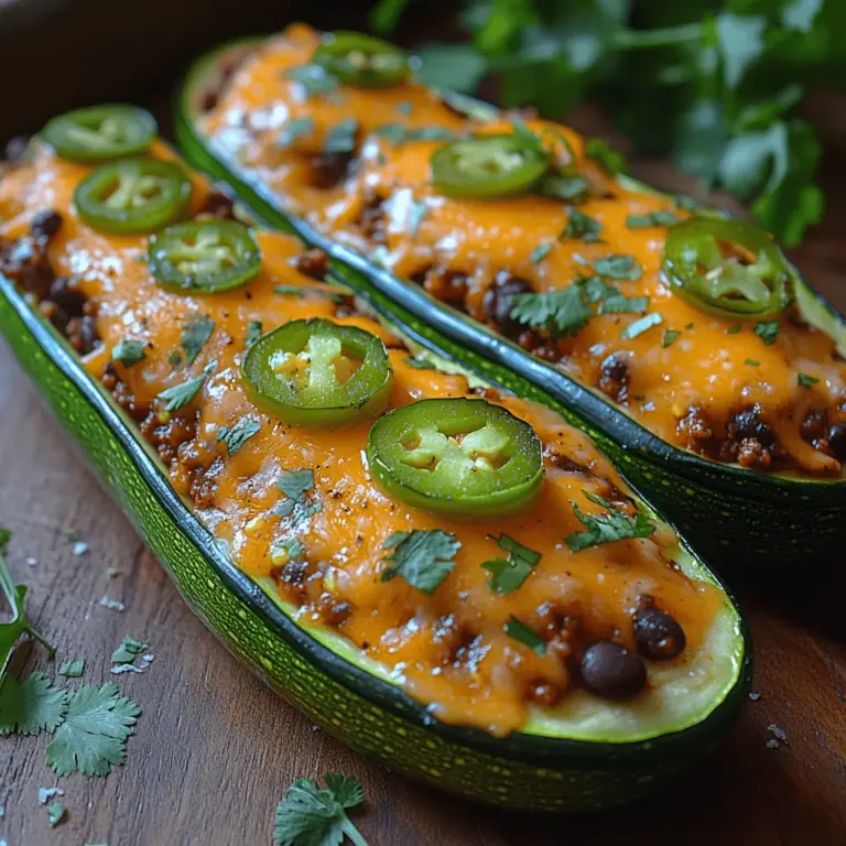 Um diese köstlichen Taco gefüllten Zucchiniboote zuzubereiten, benötigen Sie die folgenden Zutaten: