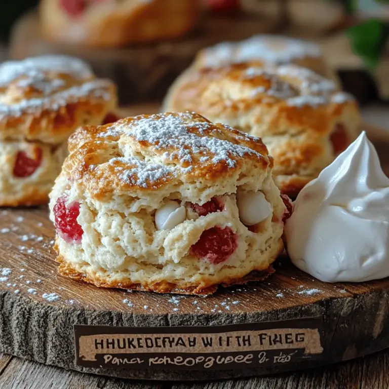 Um die perfekten Himbeer-Weißschokoladen-Scones zu kreieren, ist die Wahl der richtigen Zutaten entscheidend. Hier ist eine detaillierte Übersicht über die Zutaten, die Sie benötigen, und deren Bedeutung für das Rezept: