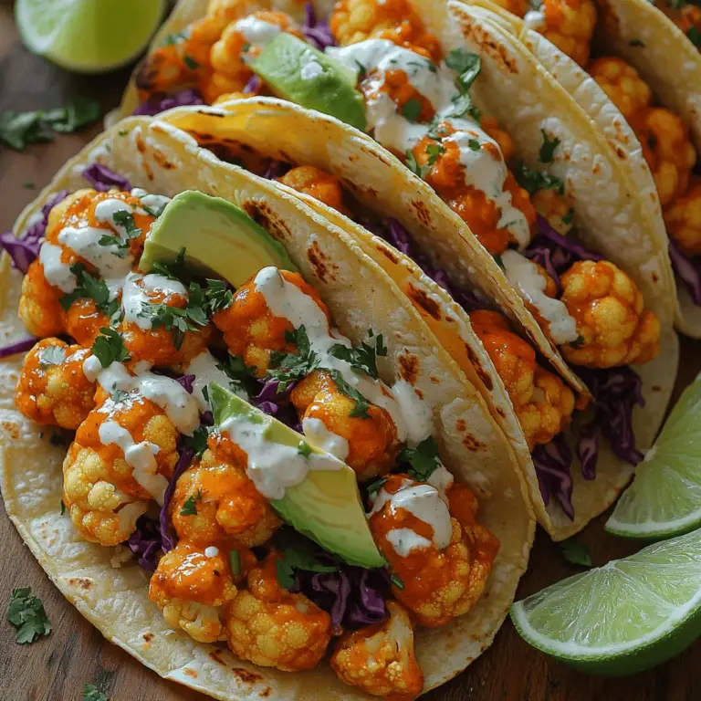 In der heutigen Zeit, in der immer mehr Menschen sich für pflanzliche Ernährung entscheiden, sind kreative und schmackhafte Rezepte unerlässlich. Vegane Küche hat sich nicht nur als gesunde Ernährungsweise etabliert, sondern bietet auch eine unglaubliche Vielfalt an Aromen und Texturen. Eine der besten Möglichkeiten, in diese schmackhafte Welt einzutauchen, sind unsere würzigen veganen Buffalo-Blumenkohl-Tacos. Diese Tacos sind nicht nur ein Fest für den Gaumen, sondern auch einfach zuzubereiten und perfekt für jede Gelegenheit. Egal, ob Sie ein schnelles Abendessen für die Familie zubereiten oder Ihre Freunde zu einem gemütlichen Abend einladen möchten, diese Tacos werden garantiert zum Highlight des Abends.