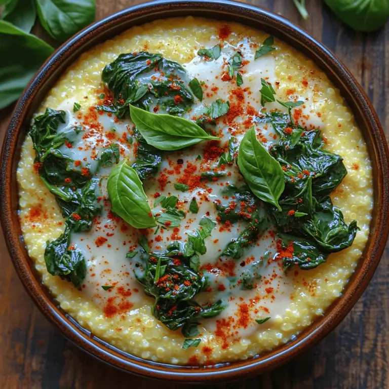 Die cremigen Spinat-Polenta-Schalen sind ein wunderbares Gericht, das nicht nur köstlich, sondern auch nährstoffreich ist. Polenta, ein traditionelles italienisches Gericht aus Maisgrieß, wird hier mit frischem Spinat und Sahne kombiniert, um eine cremige, wohltuende Mahlzeit zu schaffen. Dieses Rezept bietet eine hervorragende Balance zwischen Geschmack und Gesundheit, und es ist einfach zuzubereiten. In diesem Artikel werden wir die Zubereitung Schritt für Schritt durchgehen, die gesundheitlichen Vorteile der Zutaten besprechen und Ihnen einige kreative Variationen vorstellen.