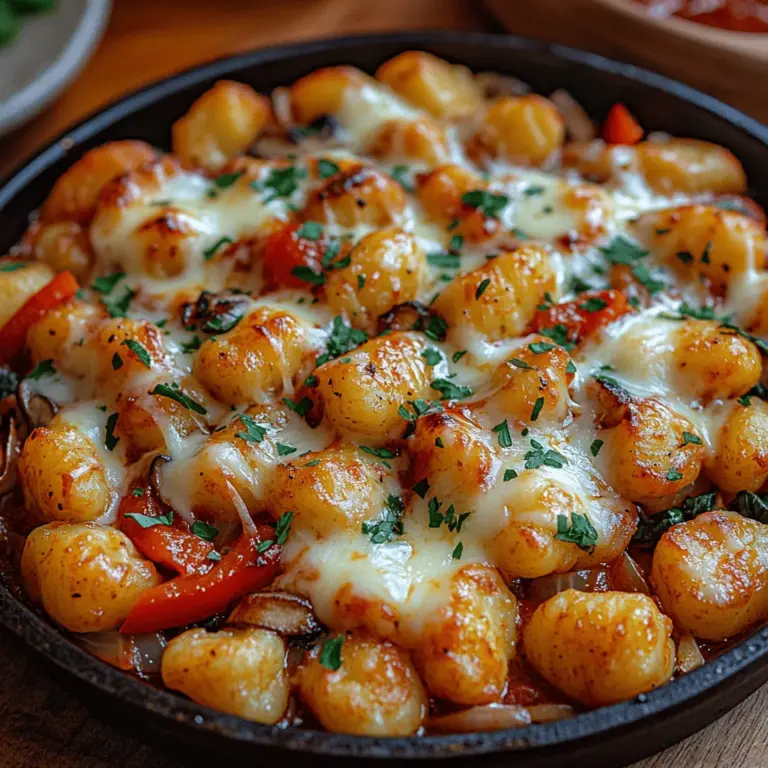 Die Käse & Knusprige Überbackene Gnocchi-Pfanne ist ein köstliches und herzhaftes Gericht, das in kürzester Zeit zubereitet werden kann. In der heutigen schnelllebigen Welt suchen viele von uns nach einfachen, aber schmackhaften Möglichkeiten, um ein Familienessen auf den Tisch zu bringen. Diese Kombination aus zartem Gnocchi, frischem Gemüse und geschmolzenem Käse ist nicht nur ein Genuss für den Gaumen, sondern auch eine perfekte Wahl für ein herzhaftes Abendessen. Die Vielfalt an Texturen und Aromen macht dieses Gericht zu einem echten Highlight in der Küche.