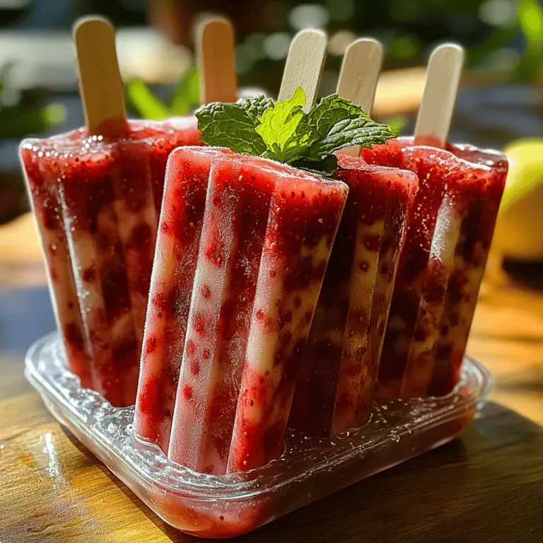 Wenn die Temperaturen steigen und die Sonne strahlt, gibt es kaum etwas Erfrischenderes als ein selbstgemachtes Eis am Stiel. Das Beerenbliss-Limonade-Eis am Stiel ist die perfekte Kombination aus fruchtiger Süße und spritziger Säure, die jeden Sommerhitze vertreibt. Diese köstlichen Eisleckereien sind nicht nur ein Genuss für den Gaumen, sondern auch eine hervorragende Möglichkeit, die Vorteile frischer Zutaten zu nutzen. Mit frischen Erdbeeren und frisch gepresstem Zitronensaft zaubern Sie im Handumdrehen ein erfrischendes Dessert, das garantiert bei Groß und Klein beliebt ist.