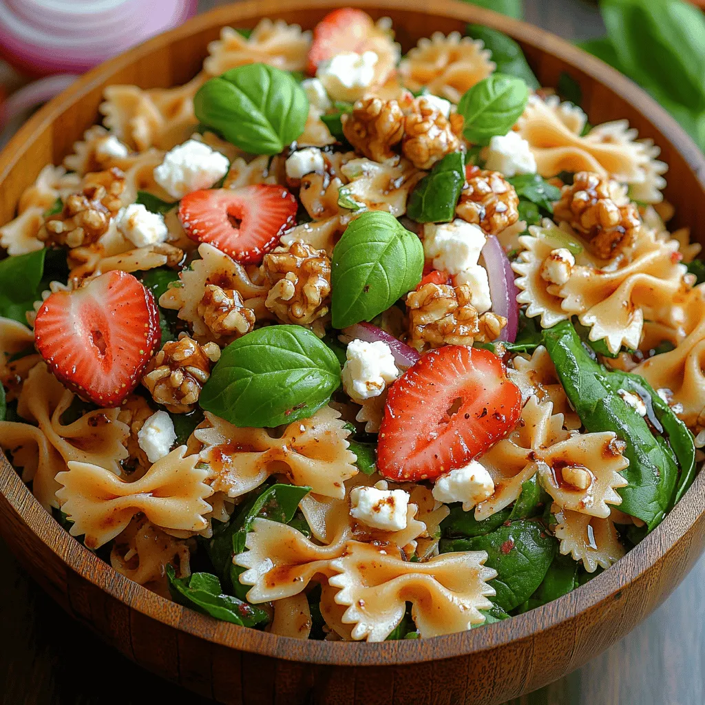 Der Erdbeer-Spinat-Pasta-Salat ist eine köstliche und gesunde Option, die sich perfekt für warme Tage eignet. Diese Kombination aus Vollkorn-Pasta, frischem Baby-Spinat und süßen Erdbeeren schafft nicht nur einen Gaumenschmaus, sondern ist auch reich an Nährstoffen. Ideal für ein leichtes Mittagessen, als Beilage zu Grillgerichten oder sogar als Hauptgericht, lässt sich dieser Salat schnell und einfach zubereiten. In diesem Artikel erfahren Sie alles, was Sie über die Zubereitung und die gesundheitlichen Vorteile dieses einzigartigen Salats wissen müssen.
