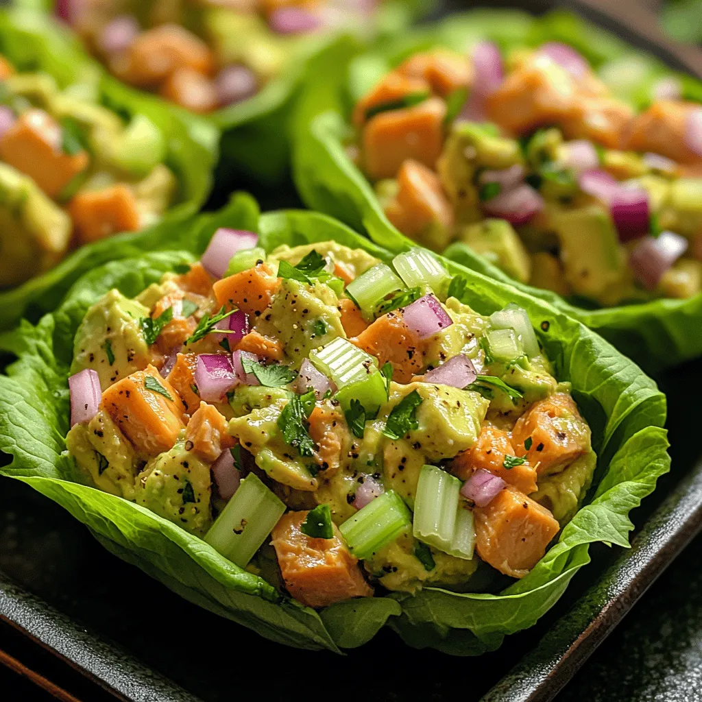 Die Tuna Avocado Salat-Tassen bestehen aus einer sorgfältig ausgewählten Liste an Zutaten, die nicht nur köstlich, sondern auch nahrhaft sind. Hier ist eine detaillierte Beschreibung der Hauptzutaten:
