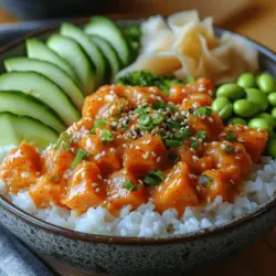 Um diese leckeren Sushi-Schalen zuzubereiten, benötigen wir eine Reihe von frischen und hochwertigen Zutaten, die den Charakter und die Aromen der Schalen bestimmen.