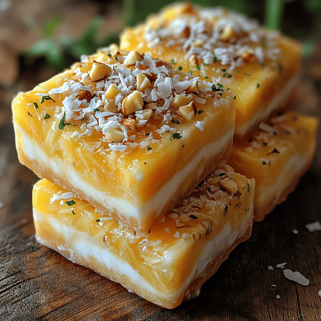 Willkommen in der erfrischenden Welt der tropischen Leckereien! Heute präsentiere ich Ihnen ein Rezept, das nicht nur köstlich, sondern auch gesund ist: die gefrorenen Ananas-Swirl-Riegel. Diese Riegel sind die perfekte Kombination aus fruchtiger Frische und cremiger Textur und eignen sich hervorragend für heiße Sommertage oder als gesunder Snack für zwischendurch. Egal, ob Sie eine kleine Erfrischung nach dem Sport benötigen oder ein Dessert für Ihre nächste Gartenparty suchen – diese Ananas-Swirl-Riegel werden garantiert zum Hit!