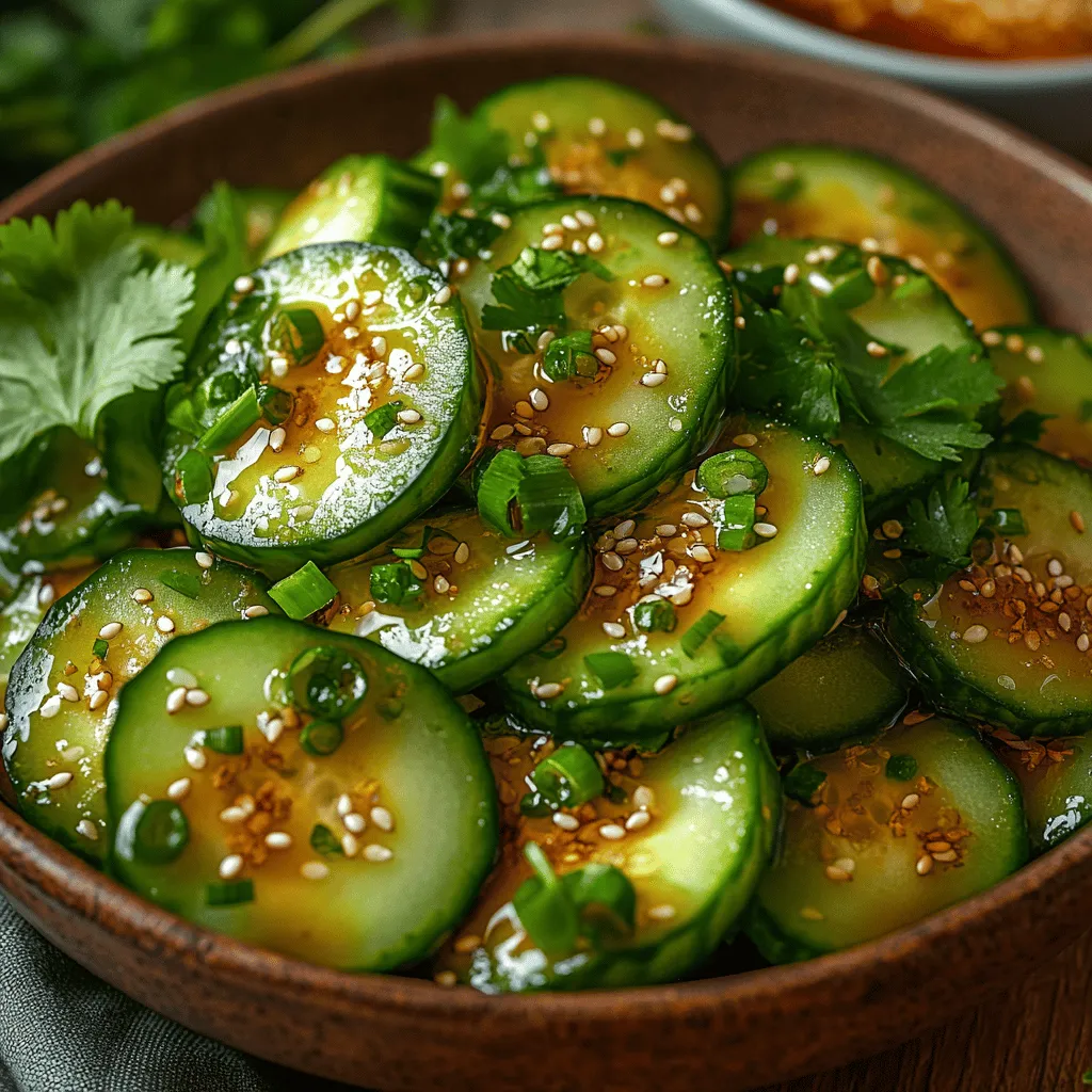 Für unseren japanischen Gurkensalat sind die Gurken die Hauptzutat. Am besten eignen sich japanische oder englische Gurken, da sie weniger Kerne haben und eine dünnere, essbare Schale besitzen. Diese Gurkensorten sind knackig und haben einen milden Geschmack, der perfekt zu dem Dressing passt. Vor der Zubereitung sollten die Gurken gründlich gewaschen und dann in dünne Scheiben geschnitten werden. Eine Mandoline kann dabei helfen, gleichmäßige und feine Scheiben zu erzeugen.
