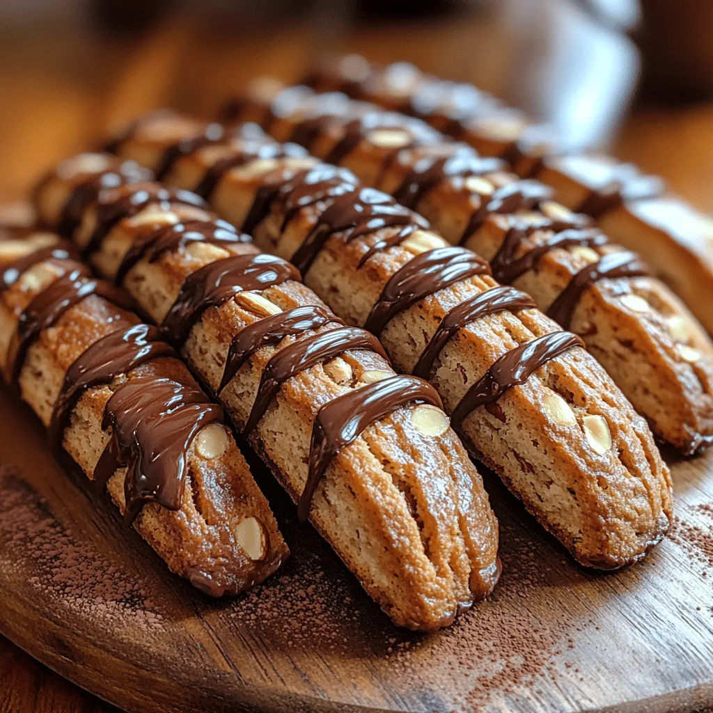 Um die perfekten schokoladengetauchten Mandel-Biscotti zu kreieren, benötigen Sie eine sorgfältige Auswahl an Zutaten. Jede Zutat trägt zu dem einzigartigen Geschmack und der Textur dieser Kekse bei.