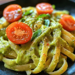 Die Avocado ist nicht nur ein köstliches Obst, sondern auch ein Nährstoffkraftwerk. Sie wird oft als das „Superfood“ bezeichnet und ist aufgrund ihrer vielseitigen Verwendungsmöglichkeiten in der modernen Küche äußerst beliebt. Ob in Salaten, Smoothies oder als Aufstrich – die Avocado findet sich in vielen Gerichten wieder. Besonders hervorzuheben ist jedoch ihre Fähigkeit, Gerichte zu verfeinern und ihnen eine cremige Konsistenz zu verleihen, ohne dass dafür zusätzliche Sahne oder Käse benötigt werden. In unserem Rezept für cremige Avocado-Linguine wird die Avocado zum Hauptbestandteil der Sauce, die der Pasta ihre unverwechselbare Cremigkeit verleiht.