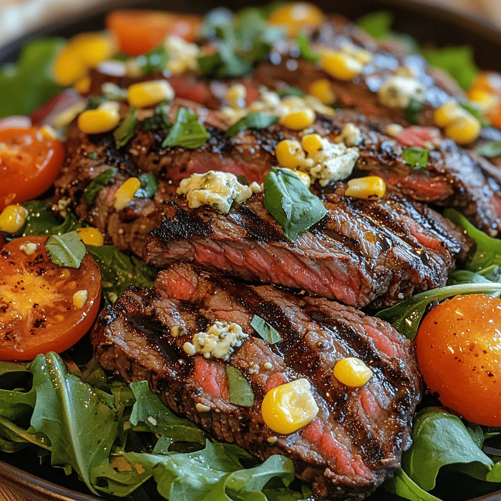 In der Welt der kulinarischen Genüsse gibt es kaum etwas Schöneres, als ein Gericht, das sowohl geschmacklich als auch visuell überzeugt. Der herzhafte Balsamico-Rindersteak-Gorgonzola-Salat mit gegrilltem Mais ist genau so ein Gericht. Diese köstliche Kombination aus zartem Flankensteak, frischen Salatblättern und würzigem Gorgonzola bietet nicht nur ein wahres Geschmackserlebnis, sondern auch eine Vielzahl an Nährstoffen.