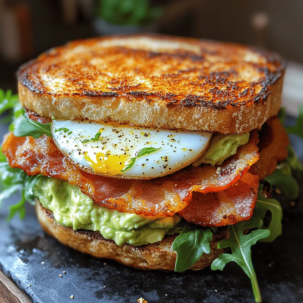 Das Frühstück ist die wichtigste Mahlzeit des Tages, und was könnte besser sein als ein zischendes Bacon-Avocado-Frühstücks-Sandwich? Dieses Rezept vereint die köstlichen Aromen von knusprigem Bacon, cremiger Avocado und perfekt gebratenen Eiern auf zwei knusprigen Brotscheiben. Egal, ob du einen energiegeladenen Start in den Tag suchst oder einfach nur etwas Leckeres genießen möchtest, dieses Sandwich hat alles, was du brauchst, um deinen Morgen zu bereichern. Mit der richtigen Kombination aus herzhaften und gesunden Zutaten ist es nicht nur ein Genuss für den Gaumen, sondern auch eine nahrhafte Wahl für einen aktiven Lebensstil.