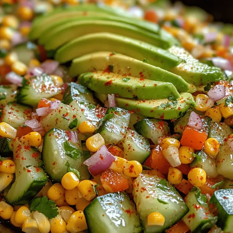 In der warmen Jahreszeit gibt es nichts Erfrischenderes als einen leichten, bunten Salat. Der „Sonnige Freude: Süßer Mais-Gurken-Salat“ ist nicht nur ein Fest für die Augen, sondern auch eine wahre Gaumenfreude. Mit frischen Zutaten und einer einfachen Zubereitung eignet sich dieser Salat perfekt für Grillpartys, Picknicks oder als Beilage zu jeder Mahlzeit. Er wird Ihre Gäste begeistern und ist gleichzeitig eine gesunde Wahl für alle, die auf ihre Ernährung achten.