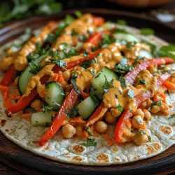 In der heutigen schnelllebigen Welt, in der Zeit oft Mangelware ist, suchen immer mehr Menschen nach gesunden und schmackhaften Essensoptionen, die einfach zuzubereiten sind. Geröstete Paprika-Kichererbsen-Wraps sind nicht nur nährstoffreich, sondern auch vegan und glutenfrei, was sie zur perfekten Wahl für alle macht, die sich gesund ernähren möchten. Diese Wraps kombinieren die herzhaften Aromen gerösteter Paprika mit der cremigen Textur von Kichererbsen und frischem Gemüse, was sie zu einer leckeren und nahrhaften Mahlzeit macht. Ob als schnelles Mittagessen oder leichtes Abendessen – diese Wraps sind vielseitig und zufriedenstellend.
