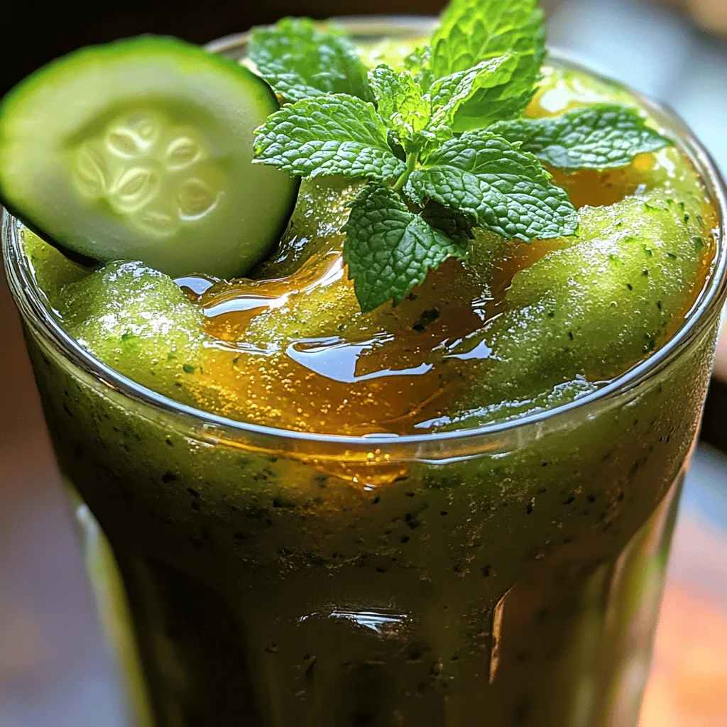 Um das Beste aus unserem Gurken-Minz-Slush herauszuholen, ist es wichtig, die Hauptzutaten und deren gesundheitlichen Vorteile zu verstehen. Jede Zutat bringt ihre eigenen speziellen Eigenschaften mit, die nicht nur den Geschmack verbessern, sondern auch zur Gesundheit beitragen.