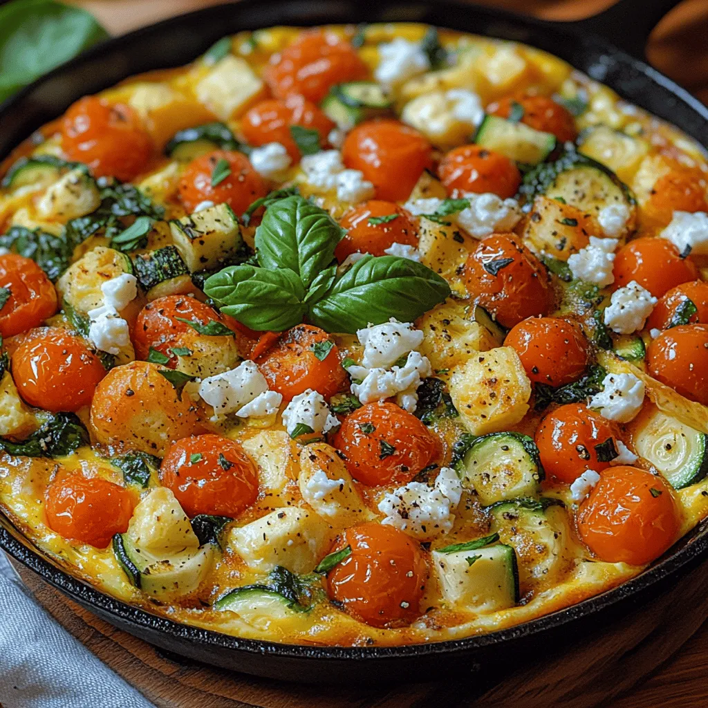 Um eine perfekte Sommer Garten Frittata zuzubereiten, benötigen Sie frische und hochwertige Zutaten. Hier sind die Hauptbestandteile, die Sie für dieses Rezept benötigen: