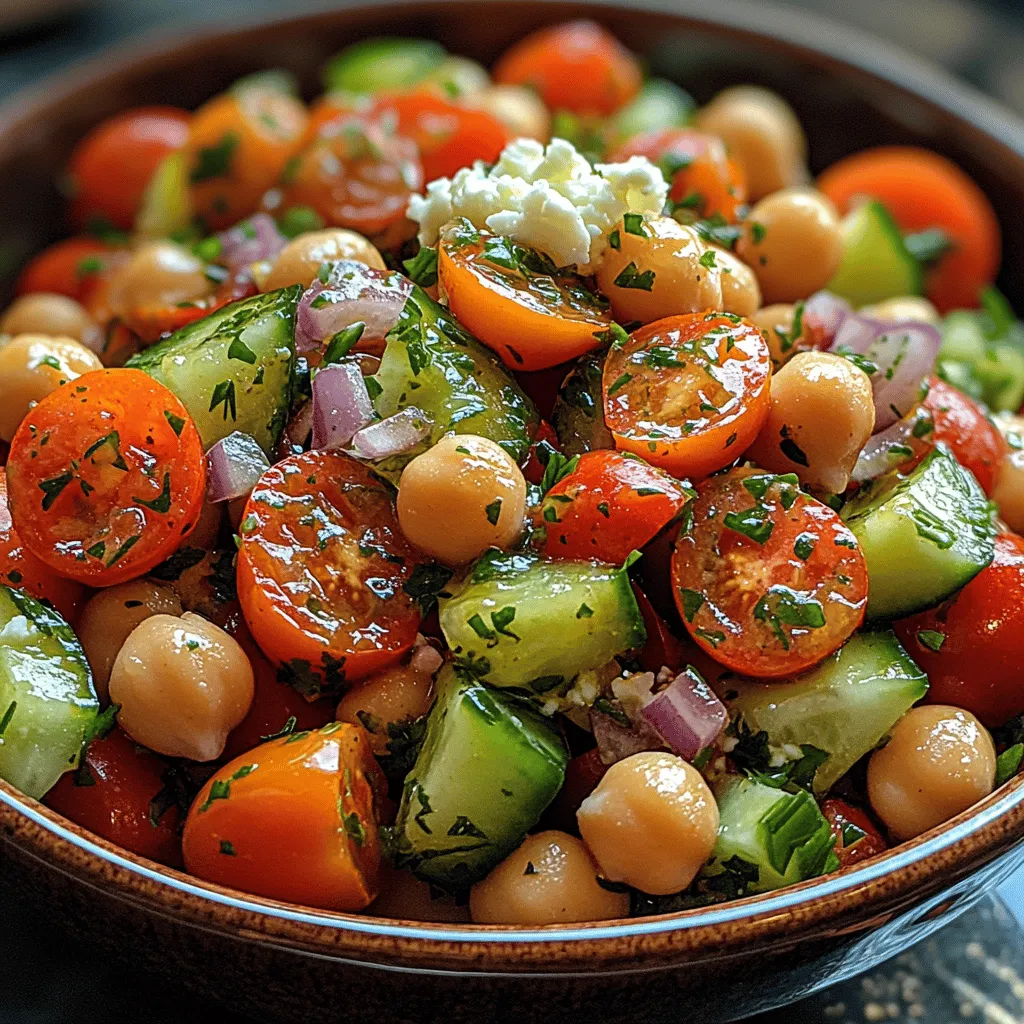 Um einen perfekten würzigen Knoblauch-Kräuter-Kichererbsensalat zuzubereiten, benötigen Sie die folgenden Zutaten: