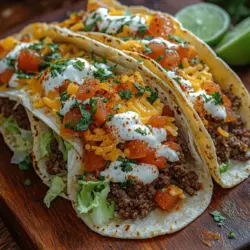 Um perfekte Rindfleisch-Tacos zuzubereiten, ist es wichtig, die richtigen Zutaten zu wählen. Hier ist eine Übersicht über die Hauptbestandteile, die für die Zubereitung benötigt werden, sowie deren Bedeutung für das Rezept.