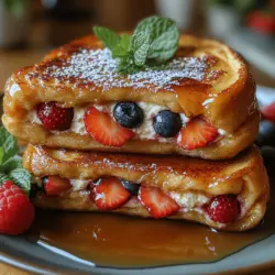 Um diesen köstlichen Beerenzauber Gefüllten French Toast zuzubereiten, benötigen Sie die folgenden Zutaten: