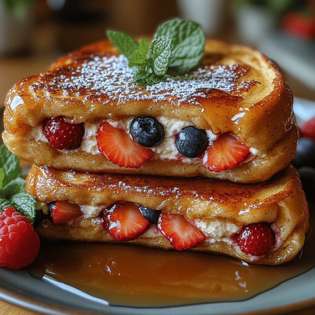 Um diesen köstlichen Beerenzauber Gefüllten French Toast zuzubereiten, benötigen Sie die folgenden Zutaten: