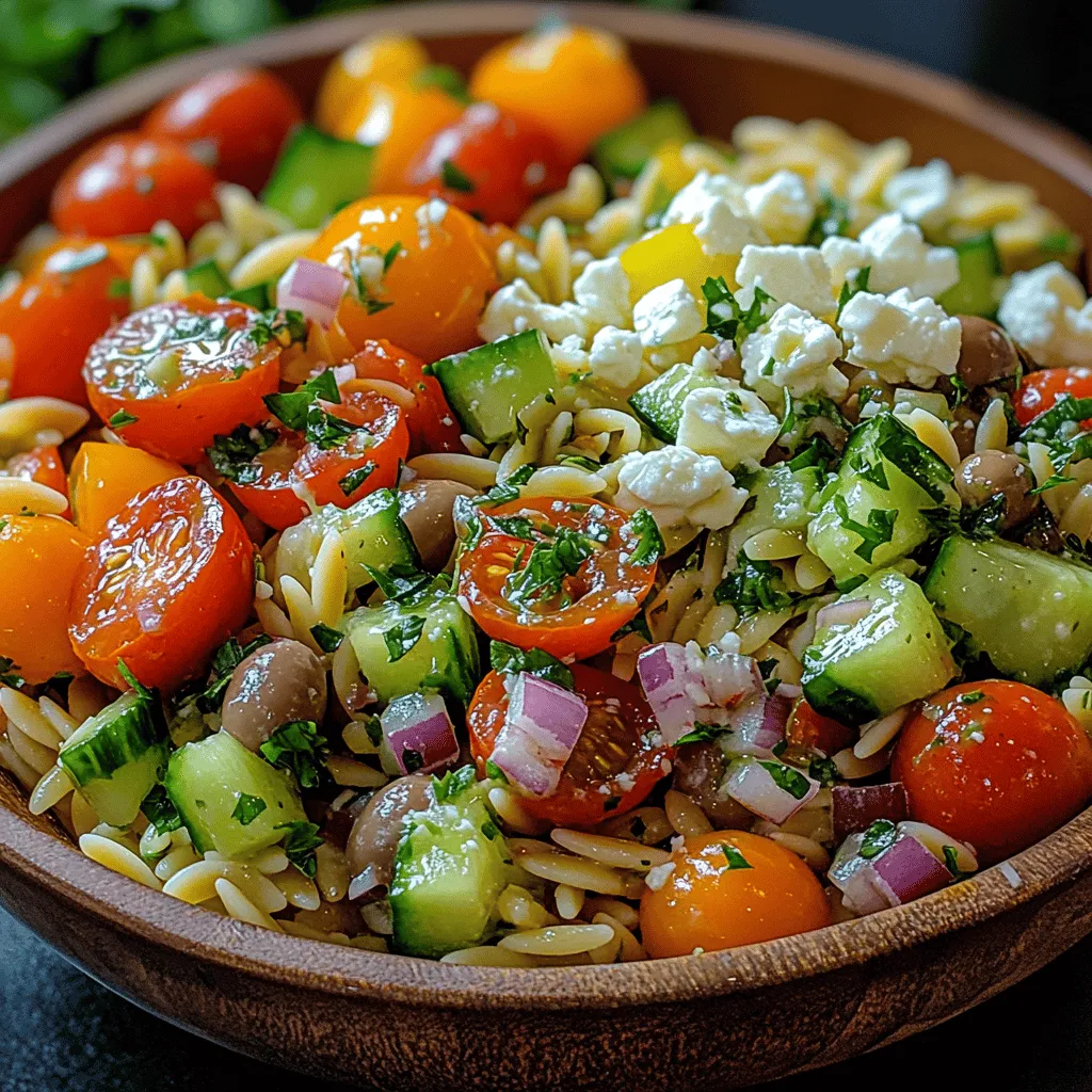 - Orzo-Nudeln: Diese kleinen, reisähnlichen Nudeln bilden die Basis des Salats und sind eine großartige Quelle für Kohlenhydrate. Sie kochen schnell und nehmen die Aromen der anderen Zutaten wunderbar auf.