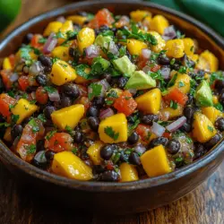 Jede Zutat in der Tropischen Fiesta Mango-Bohnen-Salsa bringt ihre eigenen gesundheitlichen Vorteile und Geschmacksnuancen mit sich. Lassen Sie uns einen genaueren Blick auf die Hauptzutaten werfen, um zu verstehen, warum diese Salsa nicht nur lecker, sondern auch nahrhaft ist.