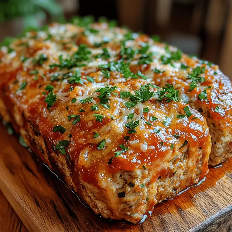 Jede Zutat in diesem Rezept spielt eine entscheidende Rolle für den Geschmack und die Textur der Schmelzenden Knoblauch-Parmesan-Hühnchen-Fleischlaibchen. Hier sind die wichtigsten Zutaten und ihre Bedeutung: