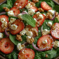 Um diesen schmackhaften Spinatsalat zuzubereiten, benötigen Sie eine Auswahl an frischen, hochwertigen Zutaten. Hier sind die Hauptzutaten, die Sie für dieses Rezept benötigen: