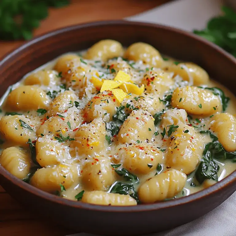 In der heutigen Zeit, in der viele Menschen Wert auf gesunde Ernährung und abwechslungsreiche Mahlzeiten legen, spielen Rezepte eine zentrale Rolle in der modernen Küche. Sie sind nicht nur eine Anleitung zum Kochen, sondern auch eine Möglichkeit, kreativ zu sein, neue Geschmäcker zu entdecken und die Liebe zur Gastronomie zu teilen. Eines dieser köstlichen Gerichte ist die cremige Zitronen-Spinat-Gnocchi. Dieses Rezept vereint die zarte Textur von Gnocchi mit der Frische von Spinat und dem spritzigen Geschmack von Zitrone, was es zu einer perfekten Wahl für ein schnelles und dennoch elegantes Abendessen macht.