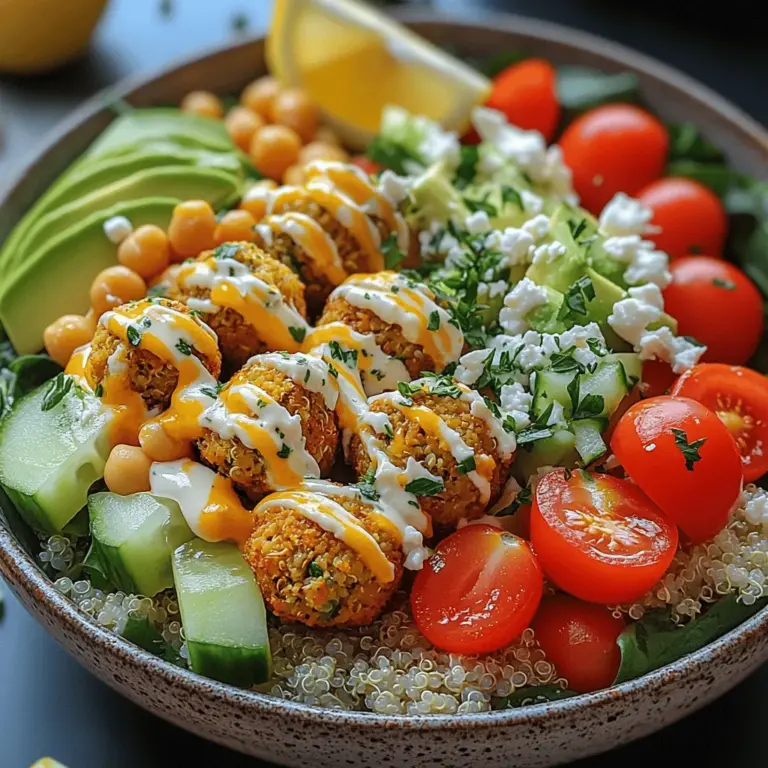 Die gebackenen Falafel Power Bowls sind nicht nur ein Fest für die Augen, sondern auch eine wahre Vitaminbombe für den Körper. Diese nahrhaften Schalen kombinieren die knusprigen und aromatischen Falafel mit einer Vielzahl frischer Zutaten, die nicht nur köstlich sind, sondern auch reich an Nährstoffen. Ursprünglich stammen Falafel aus dem Nahen Osten, wo sie als beliebter Snack und Streetfood gelten. In den letzten Jahren haben sie sich weltweit einen Namen gemacht, insbesondere in der veganen und gesundheitsbewussten Küche.