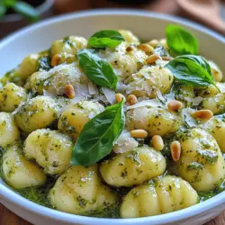 Die italienische Küche ist bekannt für ihre einfachen, aber geschmackvollen Gerichte, die oft mit frischen Zutaten zubereitet werden. Eines dieser köstlichen Gerichte sind die cremigen Basilikum-Pesto-Gnocchi. Dieses Rezept kombiniert die zarten, leicht fluffigen Kartoffelgnocchi mit einem aromatischen, cremigen Basilikum-Pesto, das jedem Bissen eine Explosion von frischen Aromen verleiht.