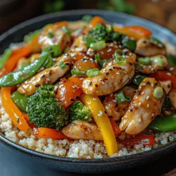 Das Bunte Hähnchen-Gemüse-Pfannengericht ist nicht nur eine Augenweide, sondern auch eine köstliche und nahrhafte Mahlzeit, die sich perfekt für ein schnelles Abendessen eignet. Dieses Gericht kombiniert zartes Hähnchenfleisch mit einer Vielzahl von frischem Gemüse, das nicht nur für eine bunte Optik sorgt, sondern auch reich an Vitaminen und Mineralstoffen ist. In der heutigen schnelllebigen Welt ist es wichtig, gesunde und schmackhafte Gerichte zuzubereiten, die sowohl einfach als auch schnell zubereitet werden können. Dieses Rezept erfüllt all diese Kriterien und bietet Ihnen die Möglichkeit, mit frischen Zutaten zu experimentieren.