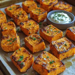 Süßkartoffeln erfreuen sich in der modernen Gastronomie großer Beliebtheit. Diese knusprigen Süßkartoffel-Bites sind nicht nur ein wahrer Genuss für die Geschmacksknospen, sondern auch eine gesunde und vielseitige Snack-Option. Sie sind ideal als Vorspeise für ein geselliges Beisammensein oder als herzhaftes Fingerfood für einen gemütlichen Abend zu Hause. Die Kombination aus der natürlichen Süße der Süßkartoffeln und den aromatischen Gewürzen macht diese Bites zu einem wahren Gaumenschmaus, der sowohl Erwachsene als auch Kinder begeistert.