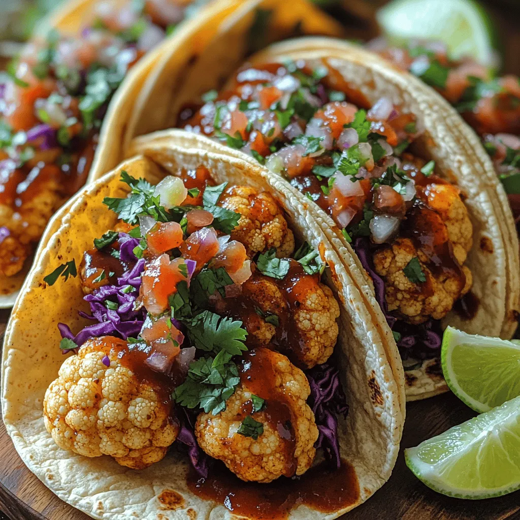 Wenn Sie auf der Suche nach einer aufregenden und gesunden Alternative zu traditionellen Tacos sind, dann sind diese Crispy BBQ Blumenkohl-Tacos genau das Richtige für Sie! Dieses Rezept kombiniert den herzhaften Geschmack von knusprig gebackenem Blumenkohl mit der süß-rauchigen Note von BBQ-Sauce, um ein Gericht zu kreieren, das sowohl Vegetarier als auch Fleischliebhaber begeistert. Blumenkohl hat in den letzten Jahren als vielseitige Zutat in der veganen und vegetarischen Küche an Popularität gewonnen. Er kann gebraten, gegrillt oder gebacken werden und nimmt dabei die Aromen der Gewürze und Saucen perfekt auf.