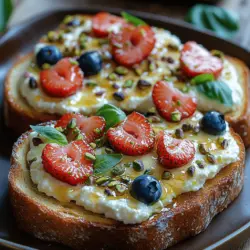 Willkommen zu einem Rezept, das sowohl erfrischend als auch köstlich ist – der cremige Zitronen-Ricotta-Toast. Dieses Gericht ist nicht nur eine wahre Gaumenfreude, sondern auch eine gesunde Wahl für ein schnelles Frühstück oder einen leichten Snack. Die Kombination von Ricotta-Käse und frischen Zitronen schafft ein harmonisches Geschmacksprofil, das perfekt zu knusprigem Brot passt. Besonders in den warmen Monaten erfreut sich diese Speise großer Beliebtheit, da sie leicht und erfrischend ist. Egal, ob du ein Frühstück für dich selbst zubereitest oder Gäste bewirten möchtest, dieser Toast wird sicherlich den Tag aufhellen.