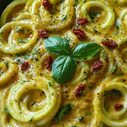 Zoodles, oder Zucchini-Nudeln, sind eine großartige Möglichkeit, um gesunde Zutaten in Ihre Ernährung zu integrieren, ohne auf den Genuss von Pasta verzichten zu müssen. Dieses Rezept für cremige Zoodles mit getrockneten Tomaten ist nicht nur einfach zuzubereiten, sondern auch eine wahre Gaumenfreude. Die Kombination aus frischen Zucchini, aromatischen getrockneten Tomaten und einer cremigen Sauce macht dieses Gericht zu einem perfekten Hauptgericht oder einer köstlichen Beilage.