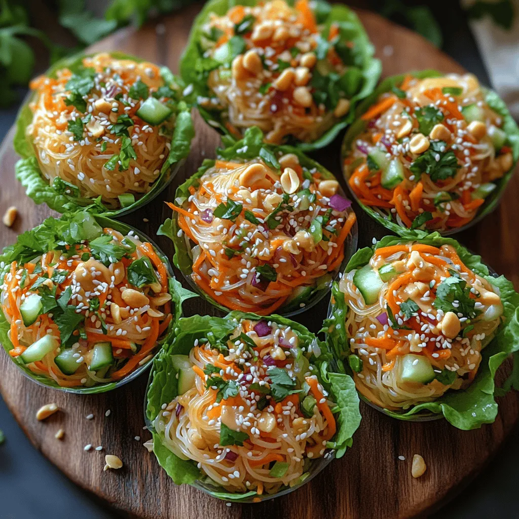 In der Welt der asiatischen Küche gibt es eine Vielzahl von Gerichten, die nicht nur den Gaumen erfreuen, sondern auch optisch ansprechend sind. Eines dieser einzigartigen Rezepte ist der Knusprige Thai-Nudelsalat-Becher. Diese köstlichen Salatbecher sind nicht nur eine hervorragende Wahl für ein leichtes Mittagessen, sondern auch ein perfekter Snack für jede Party. Mit einer Kombination aus zarten Reis-Nudeln, frisch geschnittenem Gemüse und einem aromatischen Dressing, das die Aromen Thailands widerspiegelt, bieten sie eine Explosion von Geschmack und Textur in jedem Bissen.