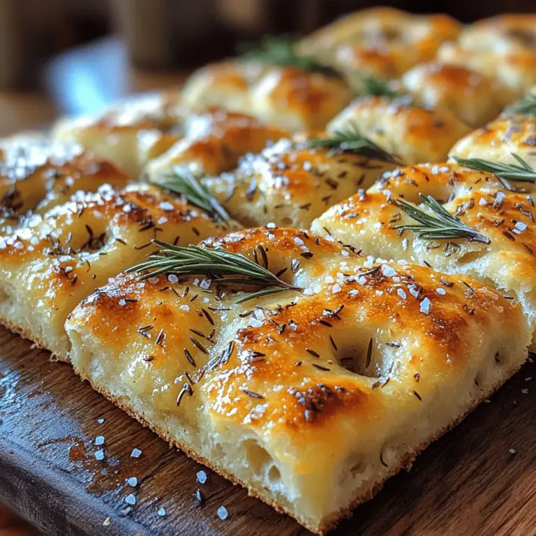 Die Focaccia ist ein italienisches Fladenbrot, das nicht nur durch seine einfache Zubereitung besticht, sondern auch durch seinen unverwechselbaren Geschmack. Besonders die Variante mit Rosmarin und Knoblauch erfreut sich großer Beliebtheit – nicht nur in Italien, sondern weltweit. Diese herzhafte Rosmarin-Knoblauch-Focaccia ist die perfekte Kombination aus knuspriger Kruste und luftiger, leicht saftiger Innenseite. Sie eignet sich hervorragend als Beilage zu einer Vielzahl von Gerichten oder kann einfach pur genossen werden. Egal, ob Sie ein erfahrener Koch sind oder gerade erst anfangen, die italienische Küche zu entdecken, dieses Rezept ist für alle geeignet.