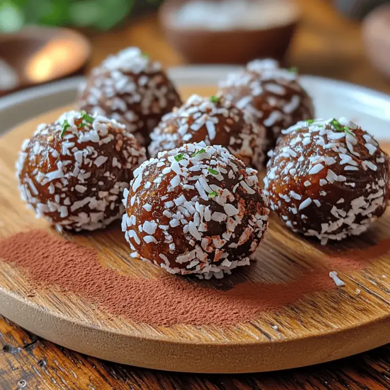 Wenn es um gesunde Snacks und Desserts geht, sind die Dekadenten Schokoladen-Dattel-Bliss-Bälle eine absolute Offenbarung. Diese kleinen Energiepakete kombinieren die natürliche Süße von Medjool-Datteln mit dem reichhaltigen Geschmack von ungesüßtem Kakaopulver und der Cremigkeit von Nussbutter. Sie sind nicht nur eine köstliche Leckerei, sondern auch eine hervorragende Option für alle, die auf ihre Gesundheit achten und gleichzeitig das Verlangen nach Süßem stillen möchten.