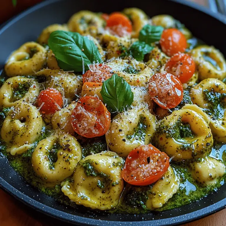 Die cremige Pesto-Tortellini-Pfanne ist ein klassisches Gericht, das nicht nur geschmacklich überzeugt, sondern auch in der Zubereitung schnell und unkompliziert ist. Mit ihren zarten Käsetortellini, einer aromatischen Pesto-Sauce und frischem Gemüse wird dieses Gericht zu einem wahren Genuss für die ganze Familie. Ob als schnelles Abendessen nach einem langen Arbeitstag oder als schmackhafte Option für gesellige Anlässe – diese Tortellini-Pfanne begeistert mit ihrer Vielseitigkeit und ihrer cremigen Konsistenz.
