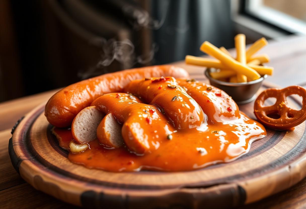 Currywurst mit hausgemachter Currysoße