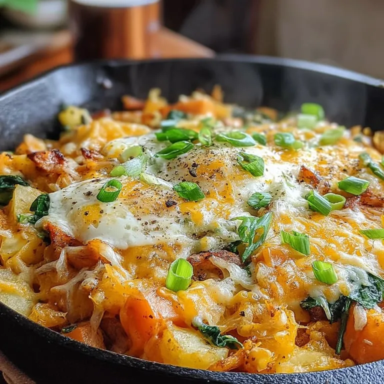 Gemüse-Hash-Auflauf mit Puten-Bacon