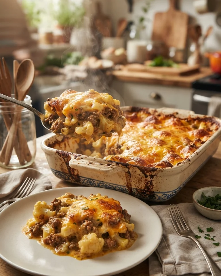 Hackbraten mit Bratensoße, lecker und rustikal