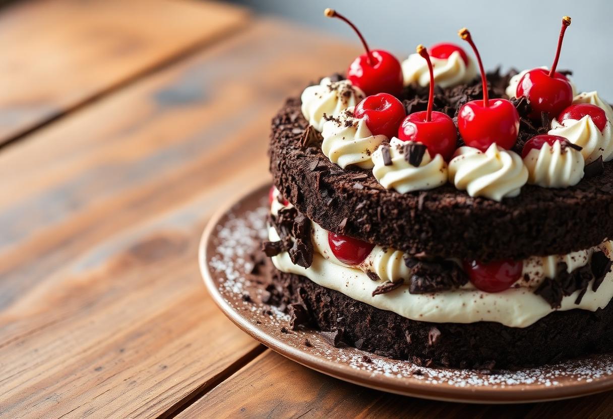 Klassische Schwarzwälder Kirschtorte