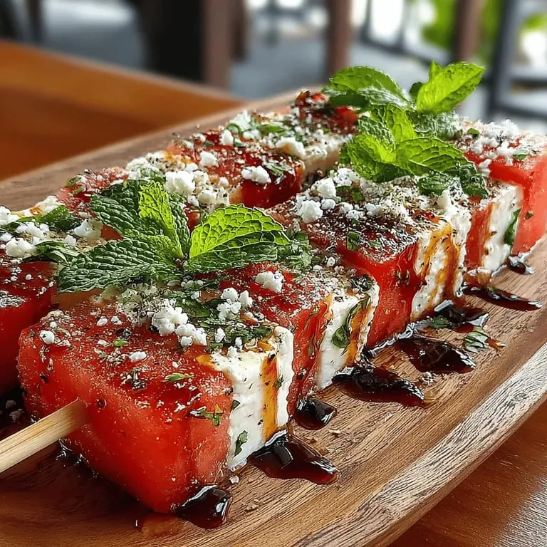 Melonen-Feta-Spieße: Der ultimative Sommerappetizer